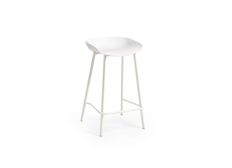 Renzo White Bar Stool - 1