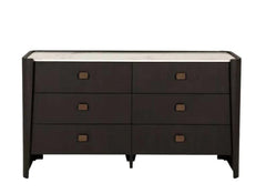 Rhodes 6 Drawer Wide Chest - front