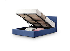 Rialto Blue Fabric Storage Bed