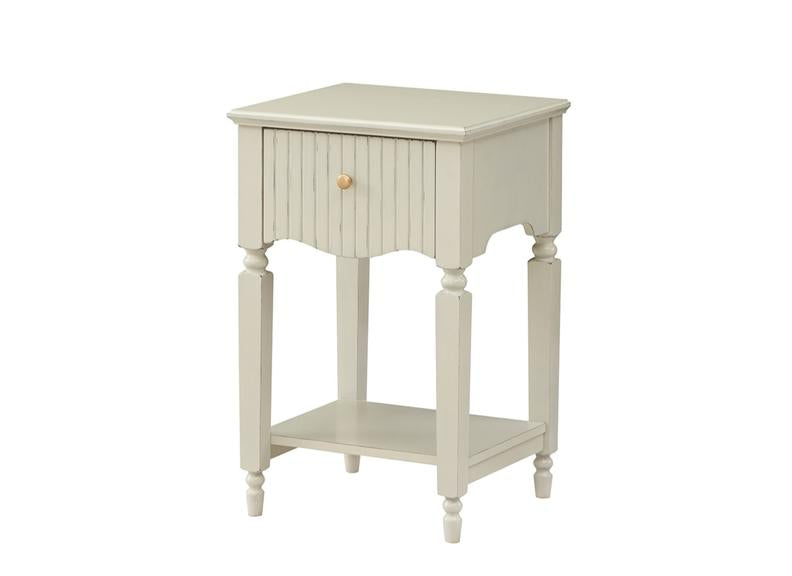 Ritz Lamp Tables with Shelf & Drawer – Cream or Olive Green Hallway / Living Room Storage Tables