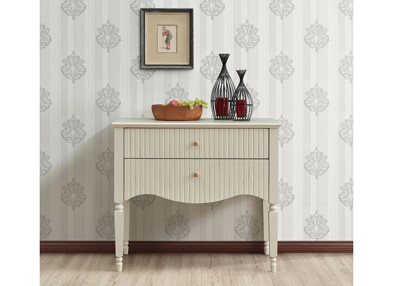 Ritz Small Console Tables With Drawers – Cream or Olive Green Hallway / Living Room Storage Tables