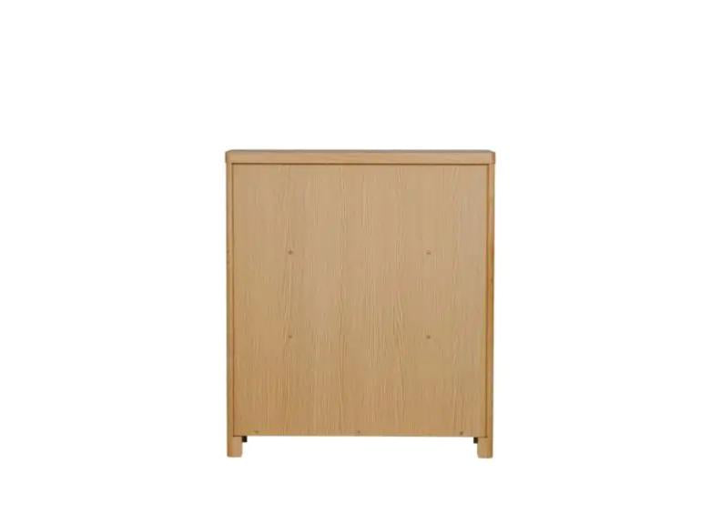 Renata Oak Bookcase - rear