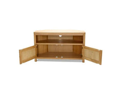 Renata Oak TV stand - open