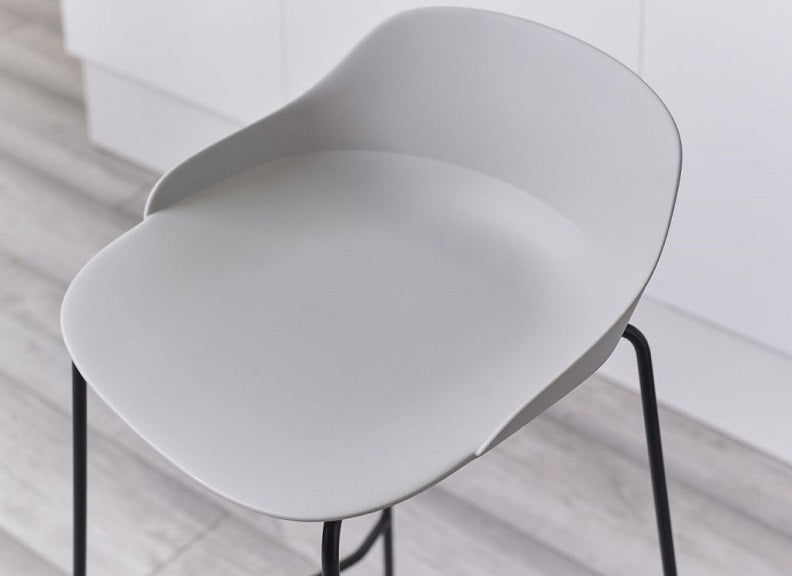 Rocco Light Grey Stool - seat