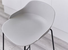 Two Light Grey Rocco Stools