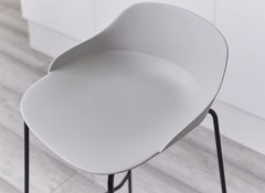 Rocco Light Grey Stool - seat