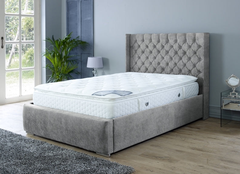 Rosalyn Grey Fabric bed