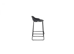 Rocco Dark Grey Stool - side