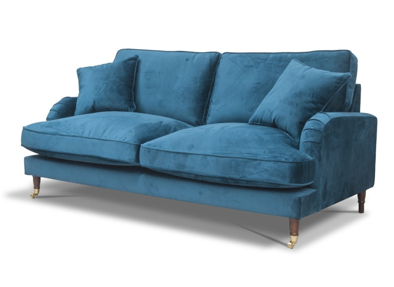 Rupert Teal Three Seat Sofa - 1