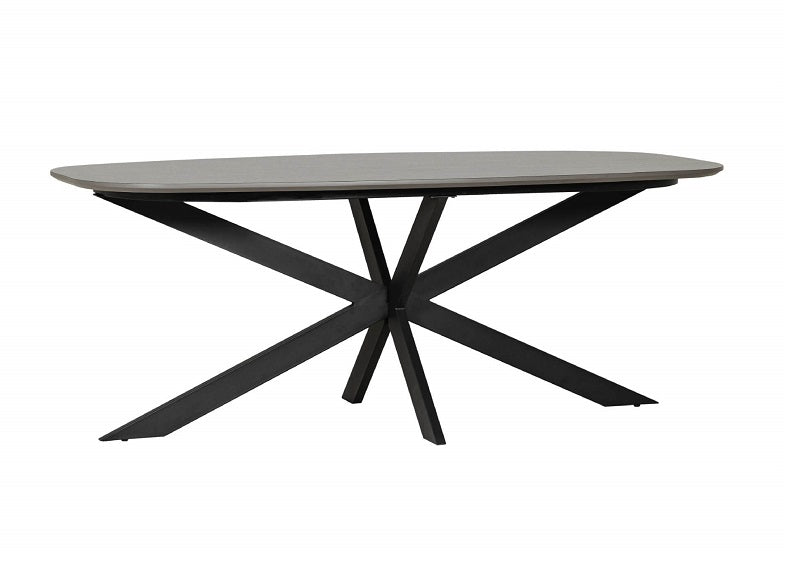 Sadia Smoke Oval Table - 160 cm