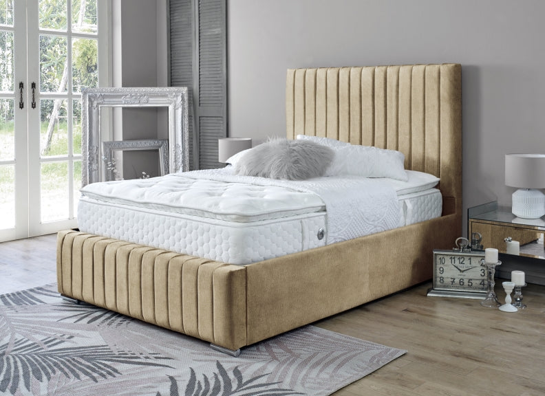 Sally Naples Fabric Bed - sand
