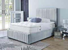 Sally Naples Fabric Bed - silver