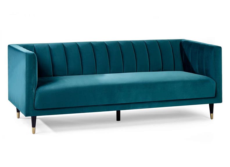 Sama Teal 3 Seat Sofa - 2