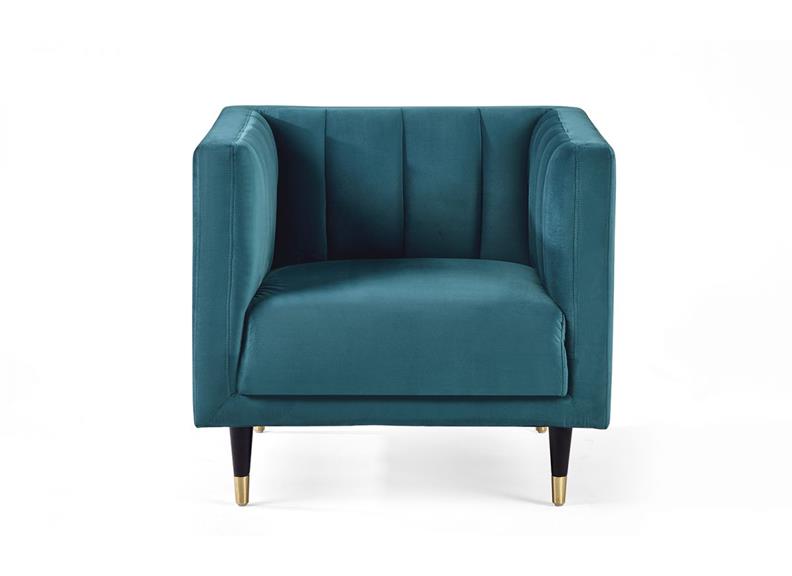 Salma Teal Armchair - 2