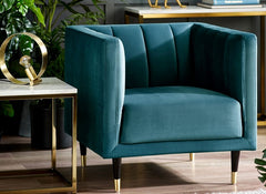 Salma Teal Armchair - room