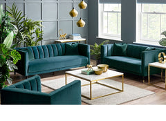 Salma Teal Sofas Room