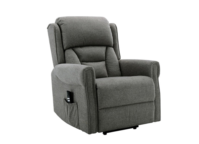 Sandringham Fabric Lift & Rise Chair with Dual Motors | Powered Recliner Armchair for Elderly & Mobility Support