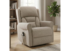 Sandringham Fabric Lift & Rise Chair with Dual Motors | Powered Recliner Armchair for Elderly & Mobility Support