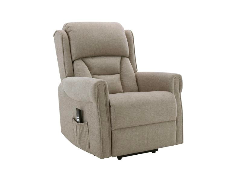 Sandringham Fabric Lift & Rise Chair with Dual Motors | Powered Recliner Armchair for Elderly & Mobility Support