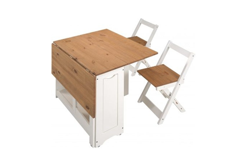 Santos White Foldaway Set - folded - 1