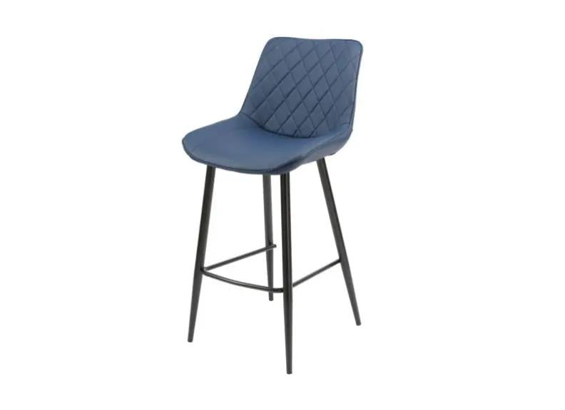 Silvia Stool - blue w/black leg