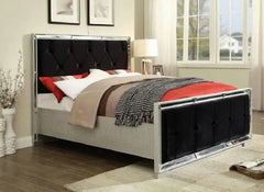 Sofia Black Velvet Bed