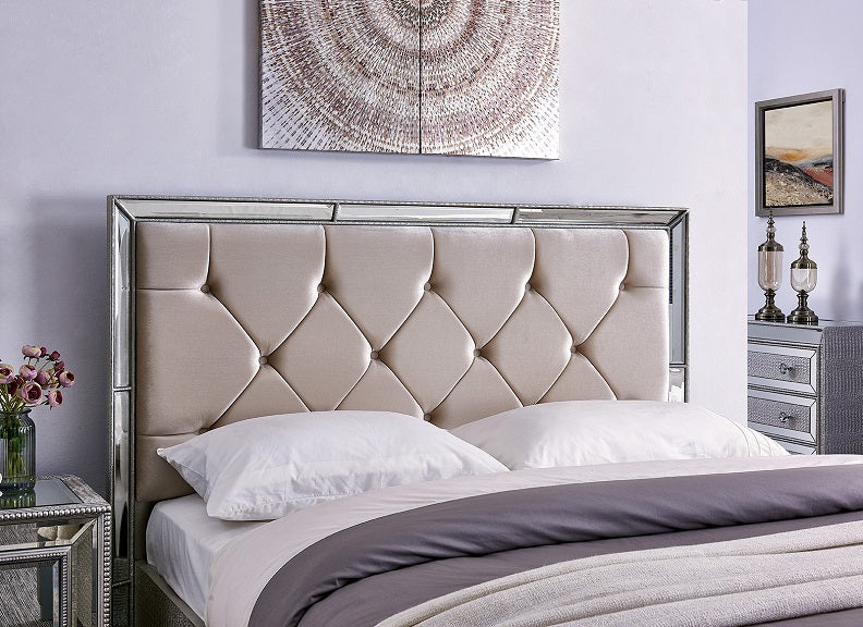 Sofia Cream Bed - headboard