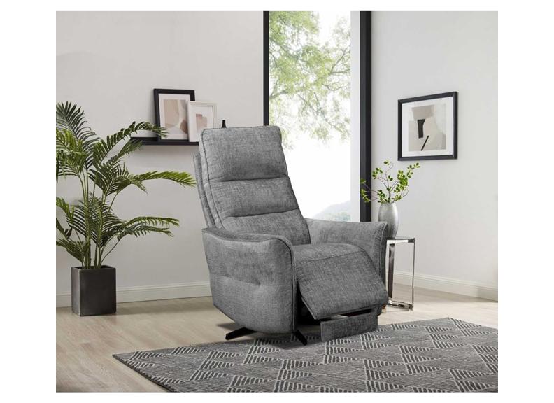 Sofia Grey Swivel Armchair - room