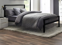 Soto Black Satin Bed - room