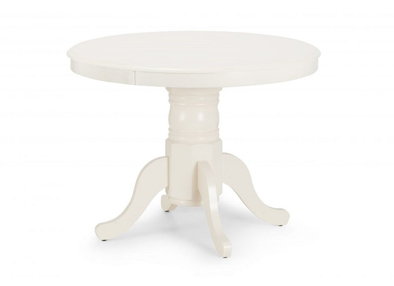 Stanmore Ivory Extending Table - closed