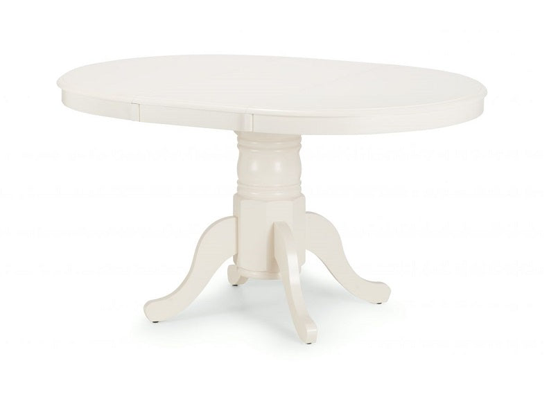 Stanmore Ivory Extending Table - open