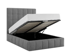 Starla Grey Storage Bed - open