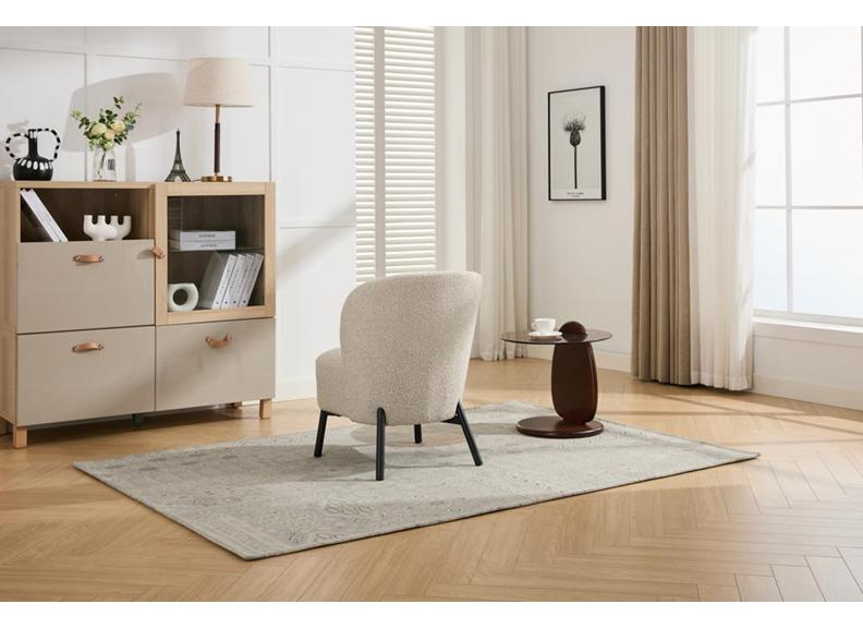 Talia Beige Chair - rear