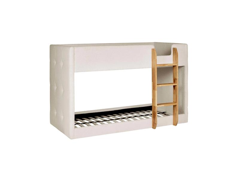 Teddy Boucle Fabric Bunk Bed