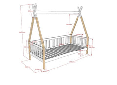Tipi Bed - Dimensions