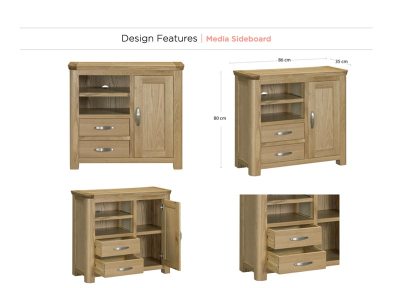 Treviso Media Sideboard - detail