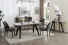 Valley Dining Room - dark grey chairs