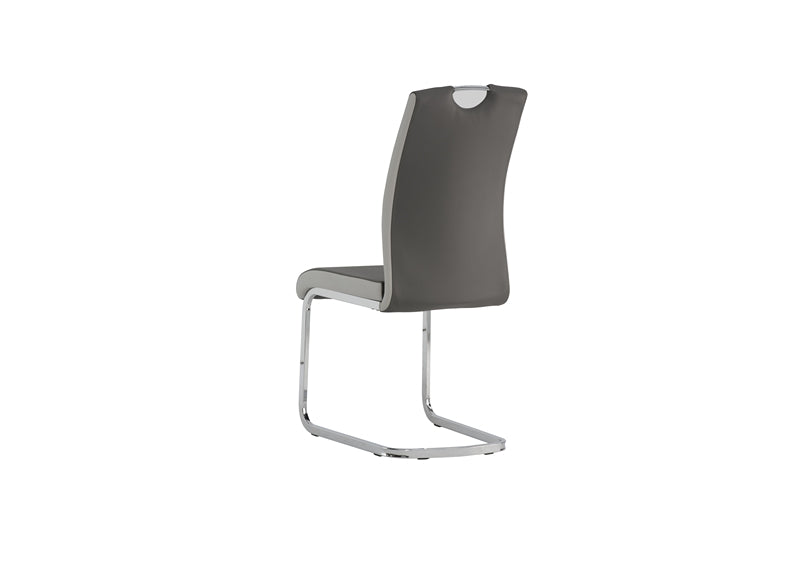 Venice Grey PU Chair - rear