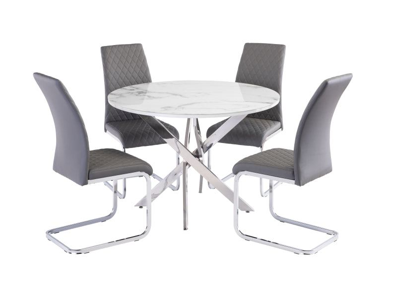 Waverley Round Table W/Tokyo Dining Chairs