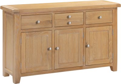 WINDSOR 3 DOOR 3 DRAWER SIDEBOARD - NATURAL OAK (WBF)