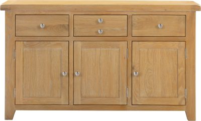 WINDSOR 3 DOOR 3 DRAWER SIDEBOARD - NATURAL OAK (WBF)