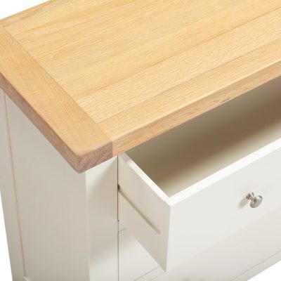 WINDSOR 3 DRAWER CHEST - IVORY/OAK (WBF)