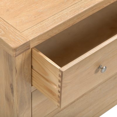 Windsor 3 Drawer Chest – Natural Oak with Smooth Glide Drawers (WBF)