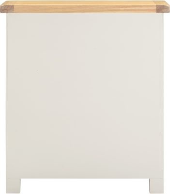 WINDSOR 3+2 DRAWER CHEST - IVORY/OAK (WBF)