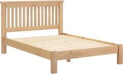 Windsor 4'6" Low End Bed – Natural Oak with Low Footboard (WBF)