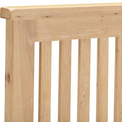 Windsor 4'6" Low End Bed – Natural Oak with Low Footboard (WBF)
