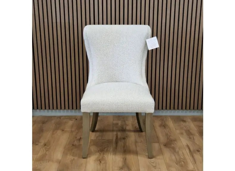 Windsor Grey Fabric Chair - front