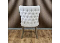 Windsor Grey Fabric Chair - back