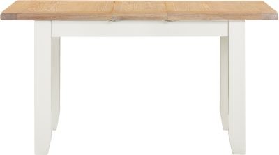 WINDSOR EXTENDING DINING TABLES - IVORY/OAK (WBF)