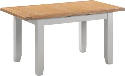 WINDSOR EXTENDING DINING TABLE - PEBBLE GREY/OAK (WBF)